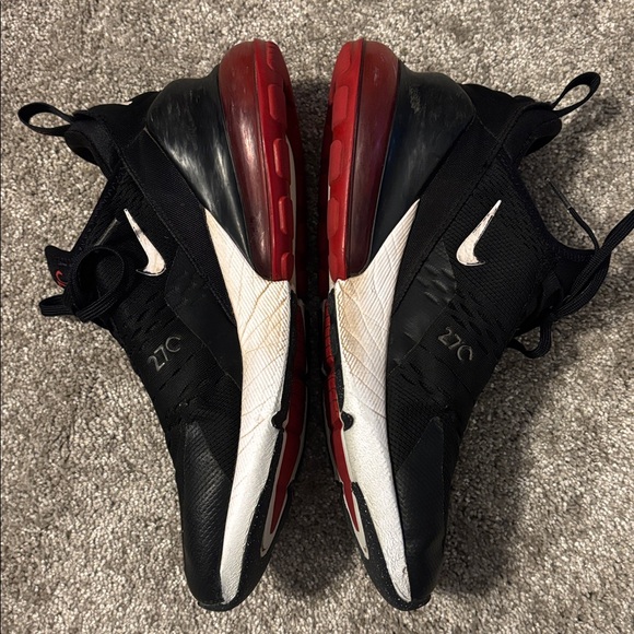 Nike Air Max 270 Black and Red Sneakers - Picture 4 of 15